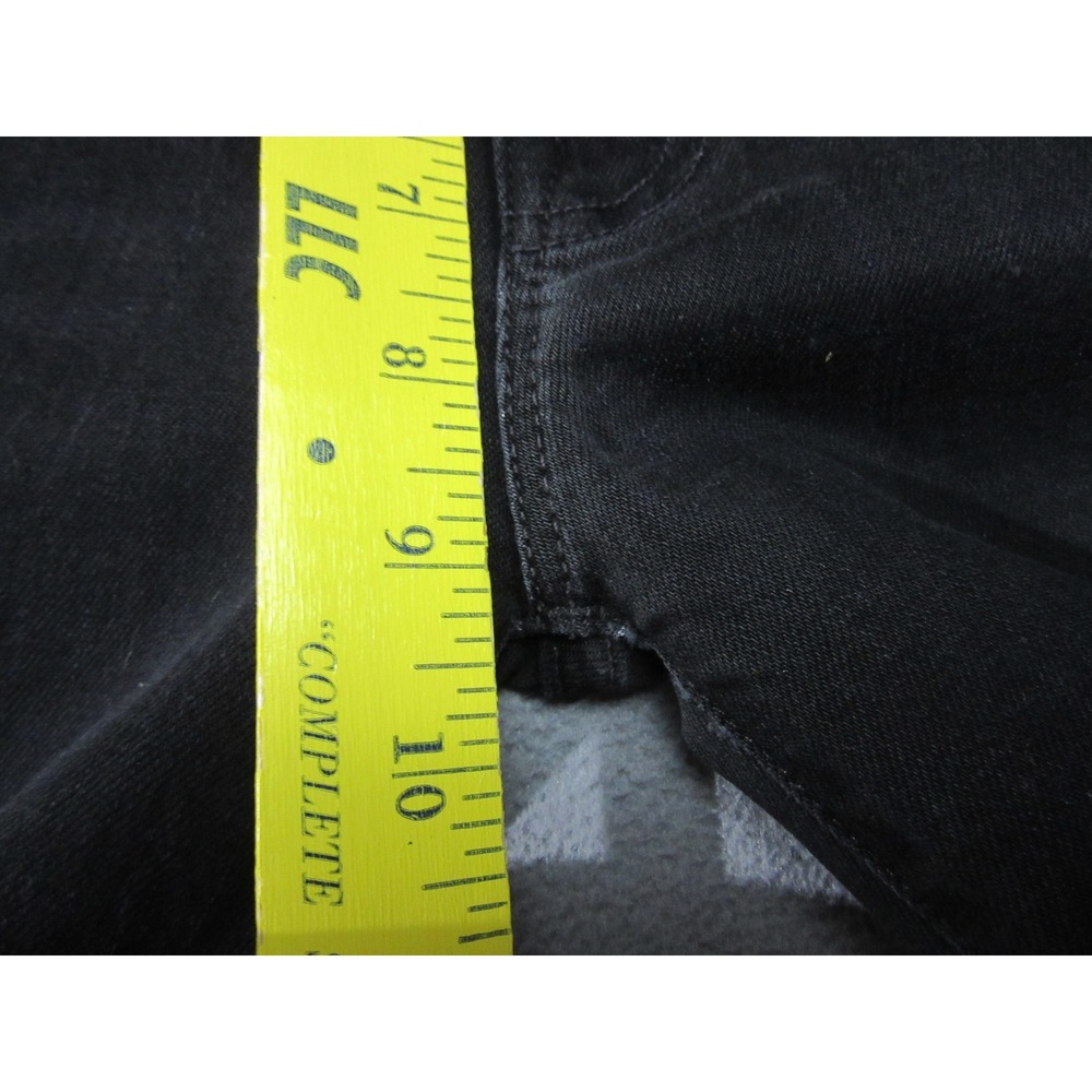 Mother Jeans Womens 27 Black High Waisted Looker Raw Hem Distressed USA - Picture 12 of 16
